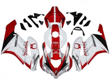 Cheap 2004-2005 Honda CBR1000RR Motorcycle Fairings - White Red Glossy Black Pramac Bridgestone Canada