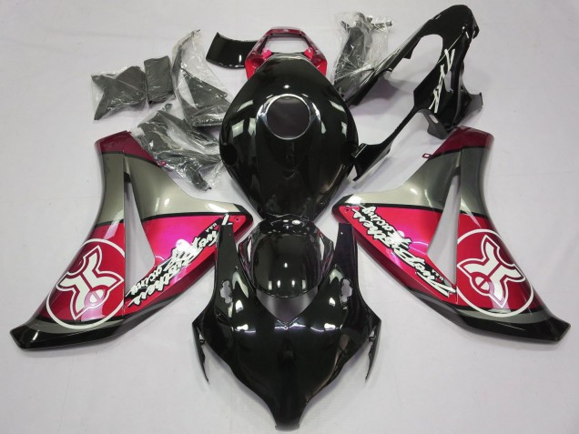 2008-2011 Honda CBR1000RR Motorcycle Fairings - Pink Grey Glossy Black Canada