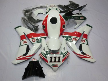 Cheap 2008-2011 Honda CBR1000RR Motorcycle Fairings - White Red Green Castrol 111 Canada