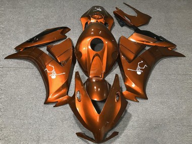 Cheap 2012-2016 Honda CBR1000RR Motorcycle Fairings - Deep Orange Glossy Black Canada