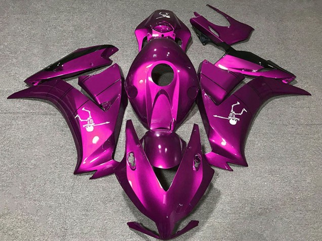 2012-2016 Honda CBR1000RR Motorcycle Fairings - Deep Pink Glossy Black Canada