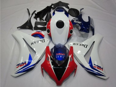Cheap 2008-2011 Honda CBR1000RR Motorcycle Fairings - White Red Blue HRC Dream Glossy Black Canada