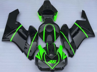 Cheap 2004-2005 Honda CBR1000RR Motorcycle Fairings - Glossy Black High Viz Green Canada
