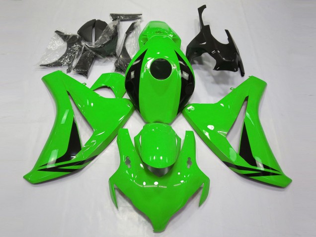 2008-2011 Honda CBR1000RR Motorcycle Fairings - Green Glossy Black OEM Style Canada