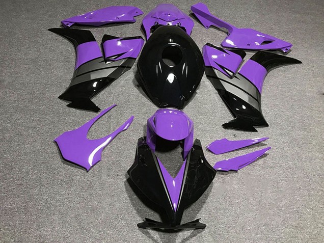 2012-2016 Honda CBR1000RR Motorcycle Fairings - Purple Grey Glossy Black Canada