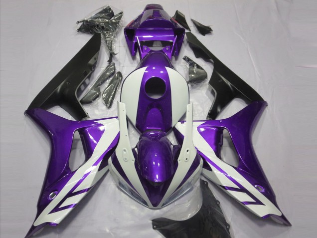 2006-2007 Honda CBR1000RR Motorcycle Fairings - Purple White Matte Black Canada
