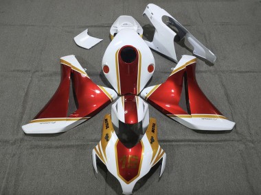 Cheap 2008-2011 Honda CBR1000RR Motorcycle Fairings - White Red Gold Canada