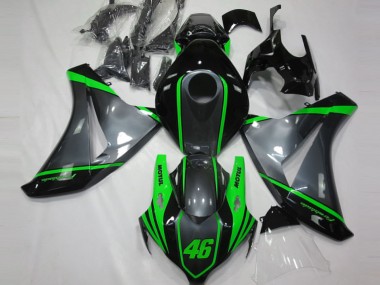 Cheap 2008-2011 Honda CBR1000RR Motorcycle Fairings - Grey Green Matte Black Motul 46 Canada