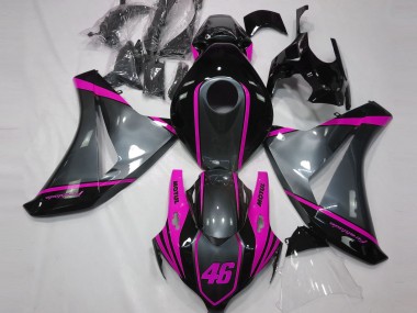 Cheap 2008-2011 Honda CBR1000RR Motorcycle Fairings - Grey Pink Matte Black Motul 46 Canada