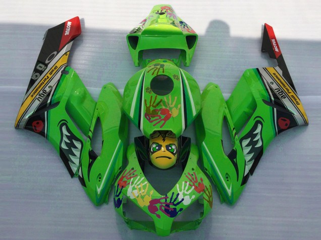 2004-2005 Honda CBR1000RR Motorcycle Fairings - Green Yellow Black Red Shark Canada