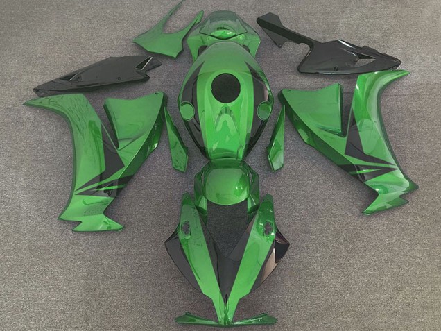 2012-2016 Honda CBR1000RR Motorcycle Fairings - Green Glossy Black Style Canada