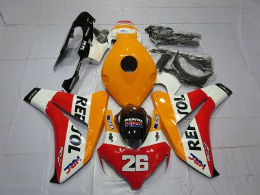 Cheap 2008-2011 Honda CBR1000RR Motorcycle Fairings - Orange White Red Glossy Black Repsol 26 Canada
