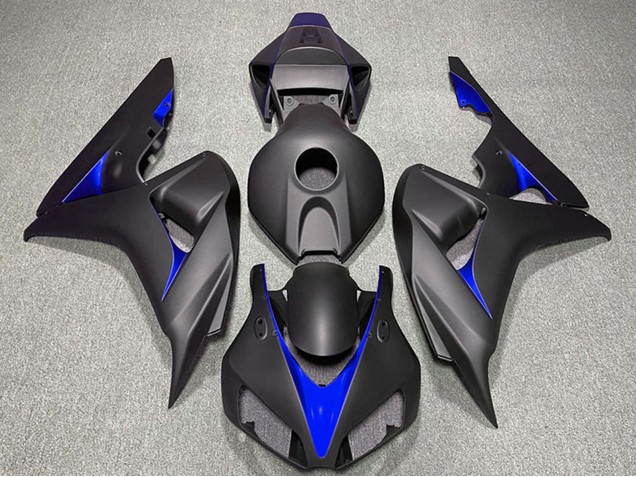 2006-2007 Honda CBR1000RR Motorcycle Fairings - Matte Black Blue Canada