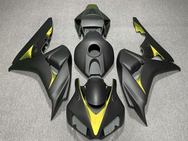 Cheap 2006-2007 Honda CBR1000RR Motorcycle Fairings - Matte Black Yellow Canada