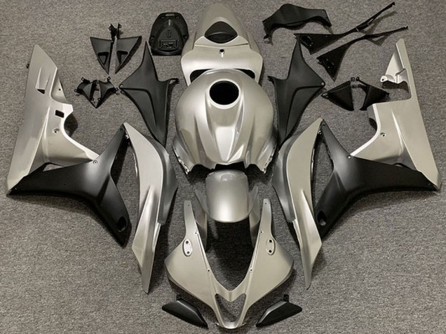 2006-2007 Honda CBR1000RR Motorcycle Fairings - Silver Matte Black Canada