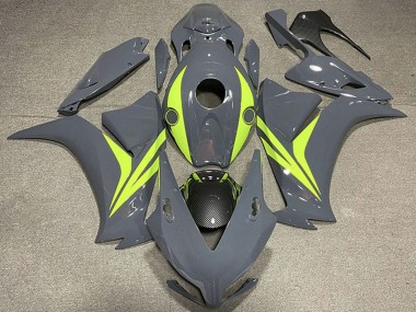 Cheap 2012-2016 Honda CBR1000RR Motorcycle Fairings - Nardo Grey Fluo Yellow Carbon Fiber Canada