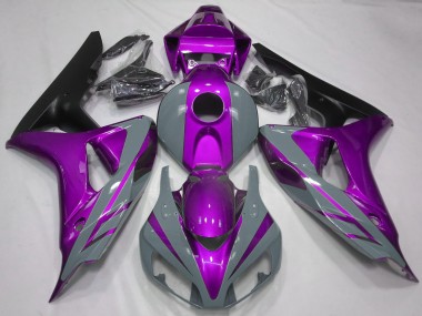 Cheap 2006-2007 Honda CBR1000RR Motorcycle Fairings - Nardo Grey Purple Matte Black Canada