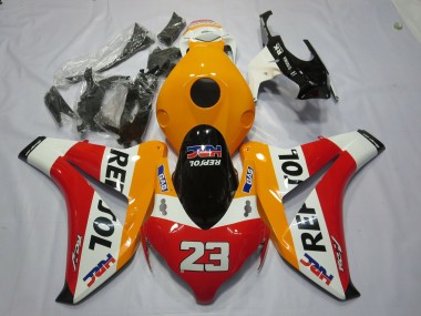 Cheap 2008-2011 Honda CBR1000RR Motorcycle Fairings - Orange White Red Glossy Black Repsol 23 Canada