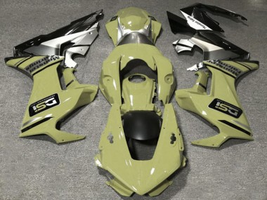 Cheap 2017-2023 Honda CBR1000RR Motorcycle Fairings - Olive White Silver Glossy Black DSI Canada