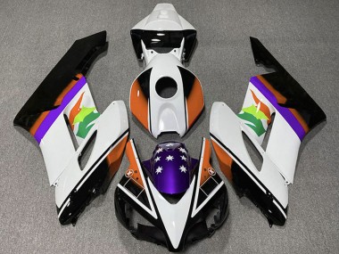 Cheap 2004-2005 Honda CBR1000RR Motorcycle Fairings - White Orange Purple Glossy Black Star Canada