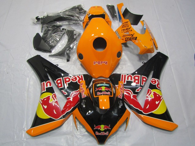 2008-2011 Honda CBR1000RR Motorcycle Fairings - Orange Yellow Glossy Black Red Bull Canada