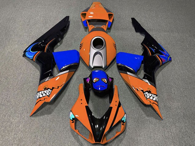 2006-2007 Honda CBR1000RR Motorcycle Fairings - Orange Silver Blue Glossy Black Shark Canada