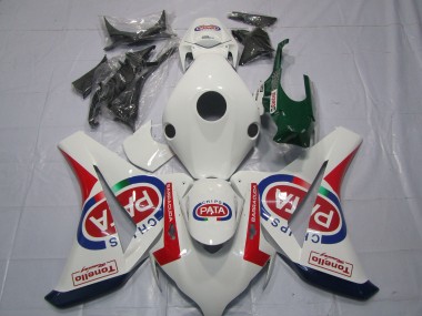 Cheap 2008-2011 Honda CBR1000RR Motorcycle Fairings - White Red Blue Pata Castrol Tonello Canada