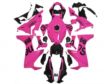 Cheap 2017-2023 Honda CBR1000RR Motorcycle Fairings - Pink Glossy Black Street Flava Canada