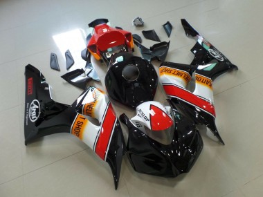 Cheap 2006-2007 Honda CBR1000RR Motorcycle Fairings - Orange White Red Glossy Black Pirelli Racing Canada