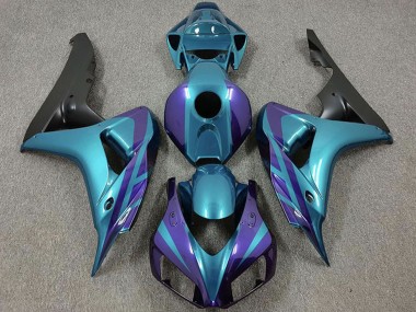 Cheap 2006-2007 Honda CBR1000RR Motorcycle Fairings - Purple Emerald Matte Black Canada