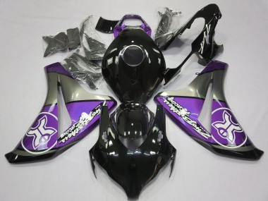 Cheap 2008-2011 Honda CBR1000RR Motorcycle Fairings - Purple Grey Glossy Black Canada