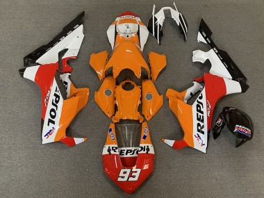 Cheap 2017-2023 Honda CBR1000RR Motorcycle Fairings - White Orange Red Black Racing Repsol 93 Canada
