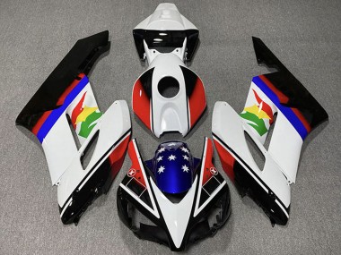 Cheap 2004-2005 Honda CBR1000RR Motorcycle Fairings - White Red Blue Glossy Black Star Canada