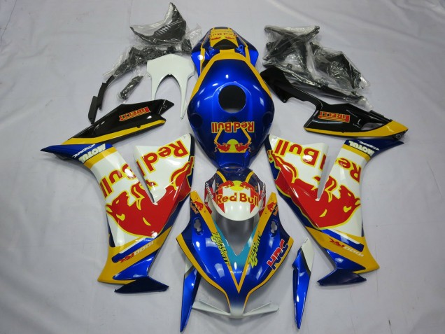 2012-2016 Honda CBR1000RR Motorcycle Fairings - White Blue Yellow Red Bull Canada