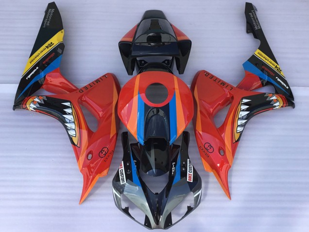 2006-2007 Honda CBR1000RR Motorcycle Fairings - Red Blue Yellow Glossy Black Shark Canada