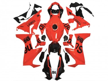 Cheap 2017-2023 Honda CBR1000RR Motorcycle Fairings - Red Glossy Black Street Flava Canada