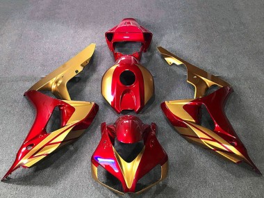 Cheap 2006-2007 Honda CBR1000RR Motorcycle Fairings - Gold Red Canada