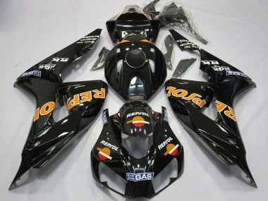 Cheap 2006-2007 Honda CBR1000RR Motorcycle Fairings - Glossy Orange Repsol Canada