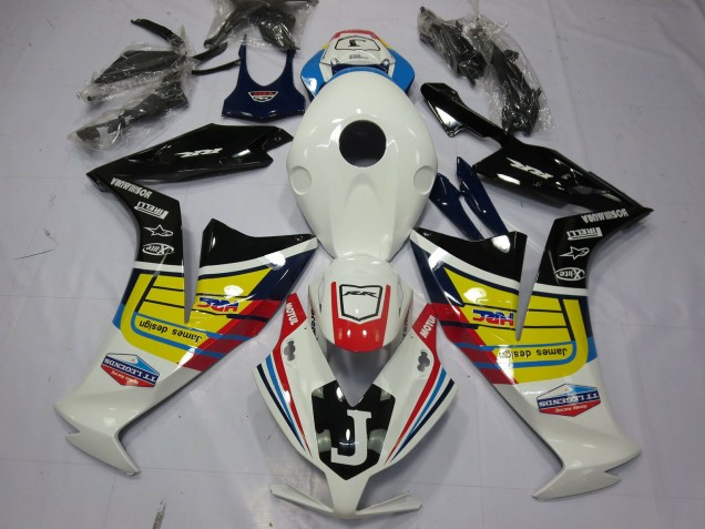 2012-2016 Honda CBR1000RR Motorcycle Fairings - White Yellow Glossy Black Canada