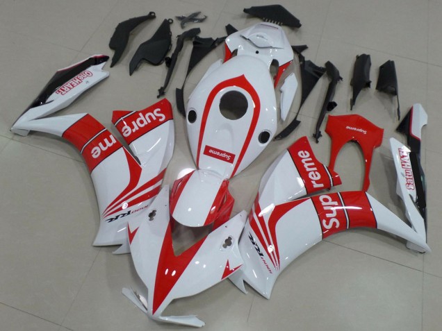 2012-2016 Honda CBR1000RR Motorcycle Fairings - White Red Supreme Canada