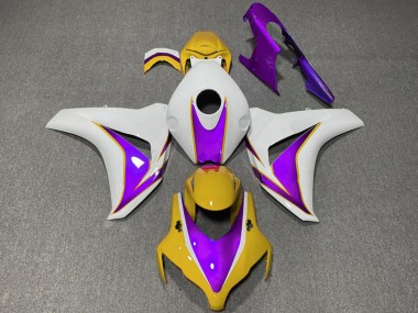 Cheap 2008-2011 Honda CBR1000RR Motorcycle Fairings - White Yellow Purple Canada
