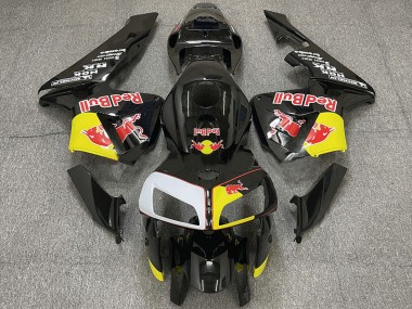 Cheap 2005-2006 Honda CBR600RR Motorcycle Fairings - Black Yellow White Red Bull Canada