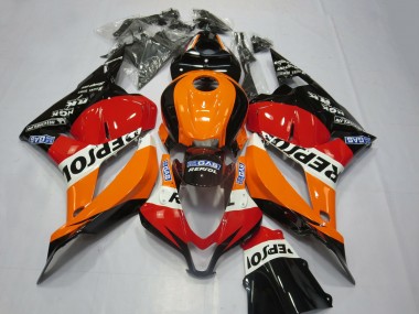 Cheap 2009-2012 Honda CBR600RR Motorcycle Fairing Kits - Orange White Red Glossy Black Repsol Canada