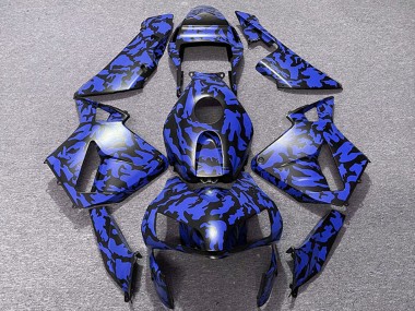 Cheap 2003-2004 Honda CBR600RR Motorcycle Fairings - Blue Black Camouflage Canada