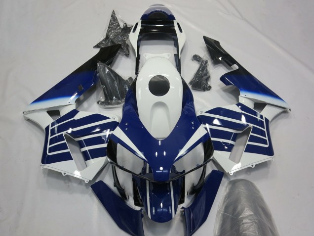 2003-2004 Honda CBR600RR Motorcycle Fairings - White Blue Canada