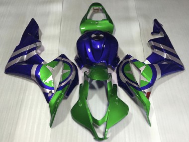 Cheap 2007-2008 Honda CBR600RR Motorcycle Fairings - Blue Green Silver Captain America Canada