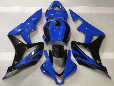 Cheap 2007-2008 Honda CBR600RR Motorcycle Fairings - Blue Glossy Black OEM Style Canada