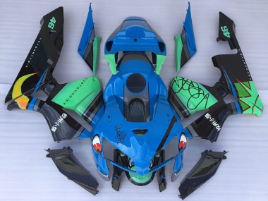 Cheap 2005-2006 Honda CBR600RR Motorcycle Fairings - Blue Green Black Shark Canada