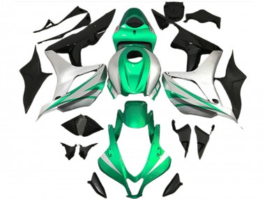 Cheap 2007-2008 Honda CBR600RR Motorcycle Fairings - Silver Green Glossy Black OEM Style Canada