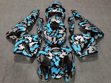 Cheap 2005-2006 Honda CBR600RR Motorcycle Fairings - Camouflage Light Blue Canada